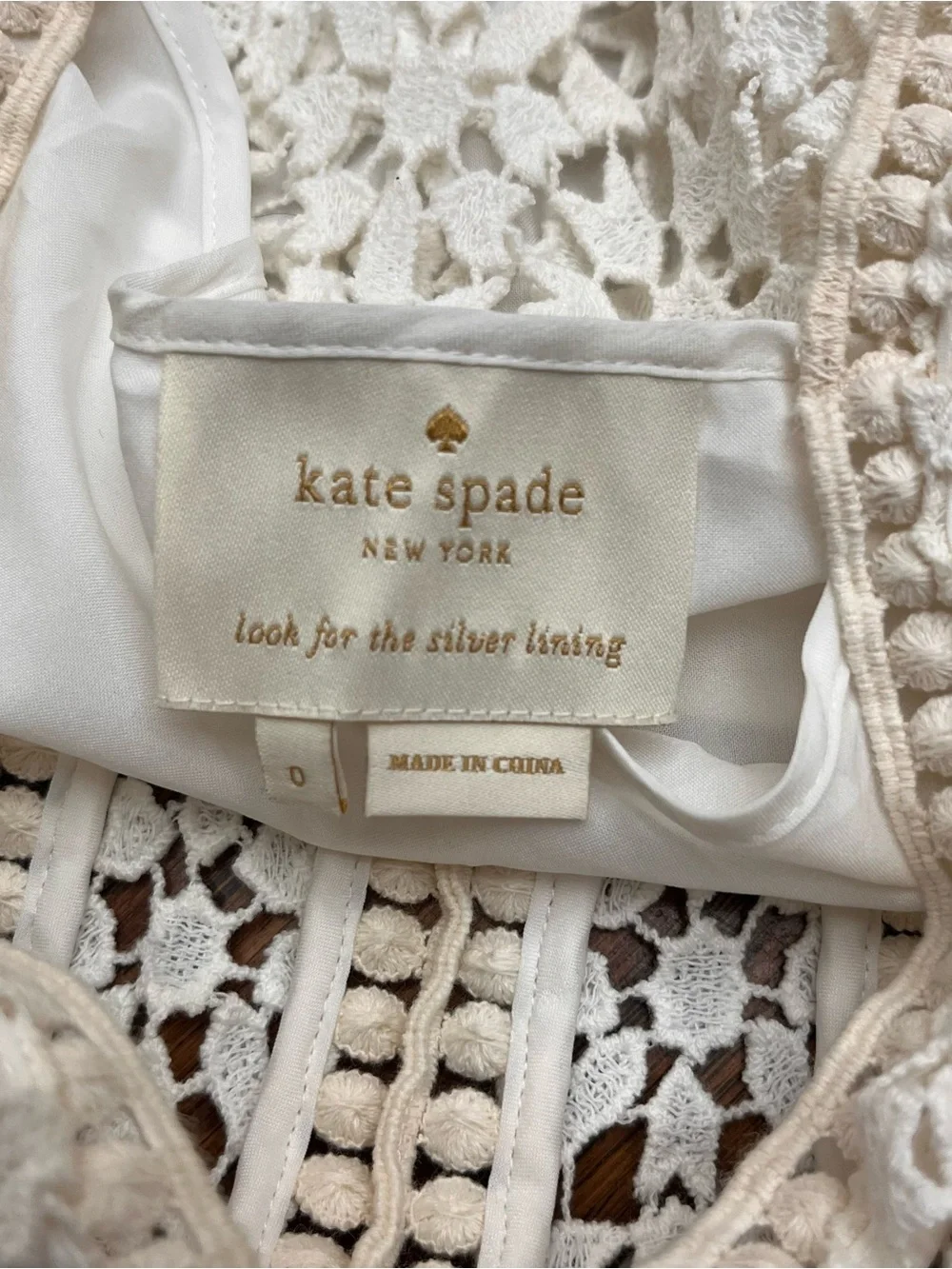 Kate spade new York California dreaming crochet lace bell sleeve dress